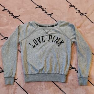 Gray Love Pink Sweatshirt
